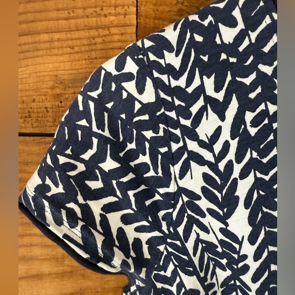 Women’s Boden Navy and White Floral Cotton Knit Dress - Size 6 - Picture 6 of 7